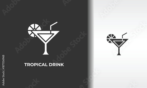 Tropical Drink Vector, Icon Or Logo Sign Isolated Symbol Illustration