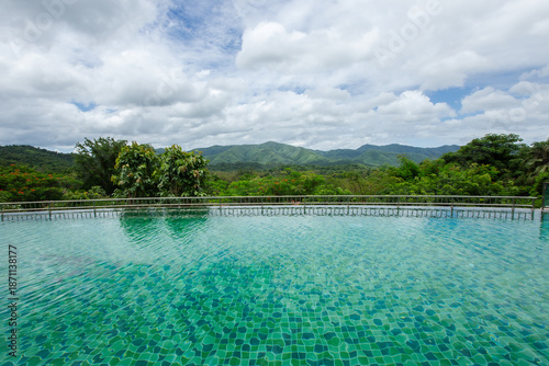 Blue, Horizontal, Mountain, Nature, No People
