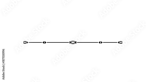 A detailed close up shot of a black sleek metal rod with symmetrical arrowhead tips on a plain white background with industrial and equipment and hardware with design