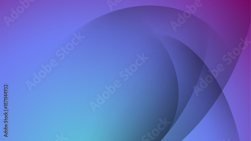Abstract Blue and Purple Gradient Background with Elegant Soft Curves, Modern Minimalist Fluid Layered Shapes and Creative Smooth Light for Professional Design