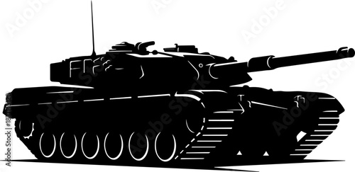 Battle Tank Silhouette Illustration

Armored Military Tank Vector

Modern War Tank Shadow Art