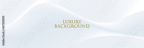 Premium background design with white line pattern (texture) in luxury pastel colour. Abstract horizontal vector template for business banner, formal backdrop,