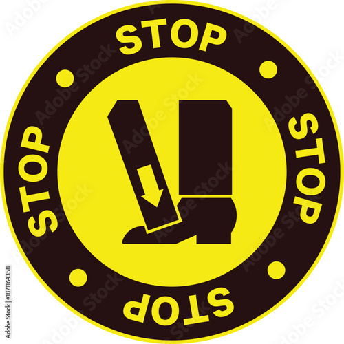 Foot Pedal Stop Sign