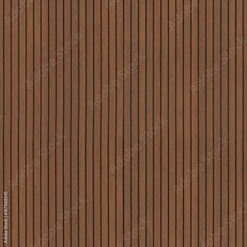 Simple Realistic Brown Wood Planks Vertical Seamless Texture Background
