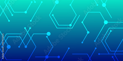 Abstract digital technology speed connect blue green background, cyber nano information, abstract communication, vector illustration