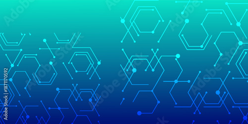 Abstract digital technology speed connect blue green background, cyber nano information, abstract communication, eps10