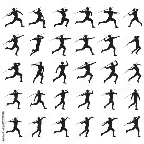 Javelin Throw SVG Clip Art