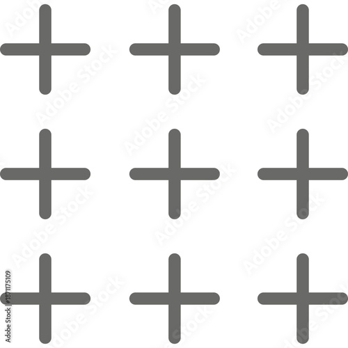 Grid of Plus Signs