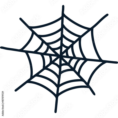 Hand-drawn Spiderweb Illustration