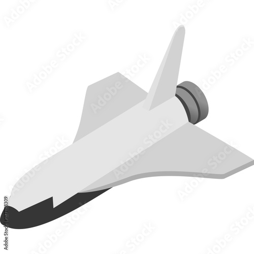 Isometric Space Shuttle Illustration