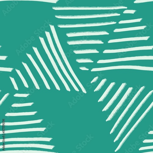 Wallpaper Mural Seamless Pattern backdrop TriLines Geometric Brushes Green Torontodigital.ca