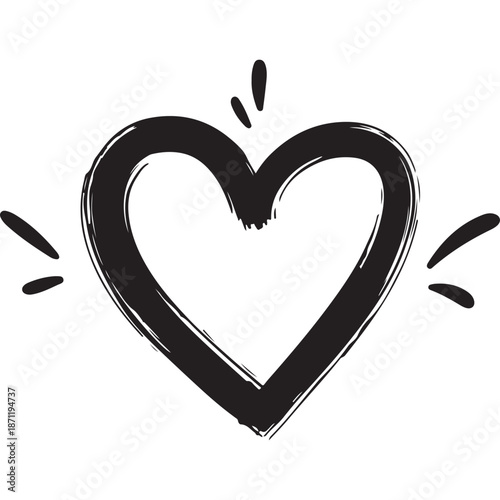 Heart's Declaration: An artistic and emotive image of a hand-drawn heart, a visual declaration of love, care, and compassion.