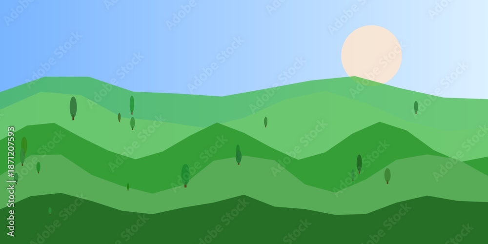 Obraz premium Serene mountain landscape at dusk