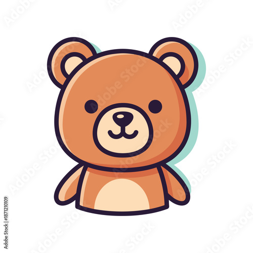Adorable Cartoon Bear Illustration