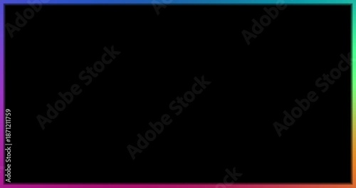 Loop Chalkboard with colorful frame