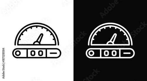 limit Two-tone version in black and white background