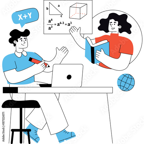 Online Learning and Remote Education Concept