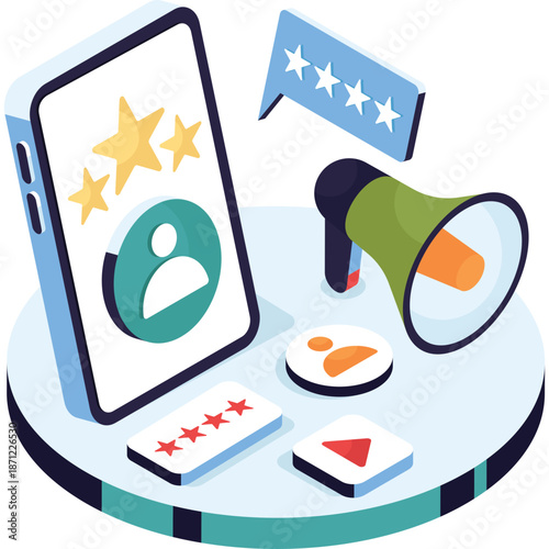 Online Reputation Management and Promotion with Smartphone and Megaphone