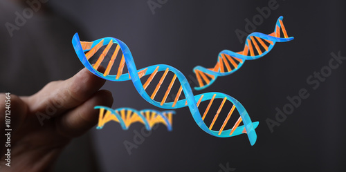 Artistic rendering of DNA h...