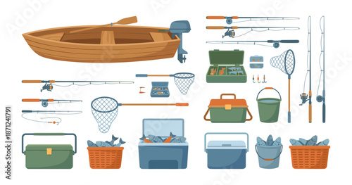 Fishing equipment and accessories for outdoor recreation