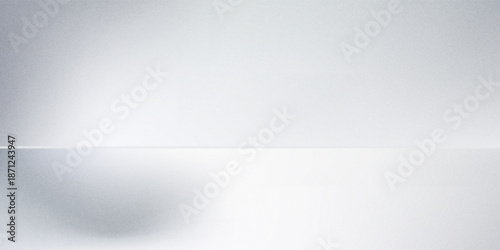 White grey studio room. Limbo light background. Abstract 3d gradient backdrop for product presentation. Minimal wall scene spotlight. Showcase, promotion display.