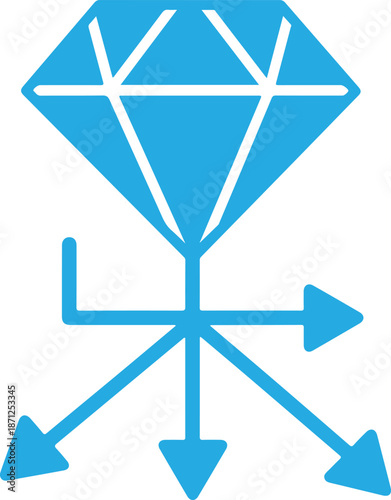 Logical Branching Flowchart Simple Design for Project Plan Mapping.