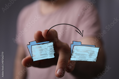Hand moving files between f...