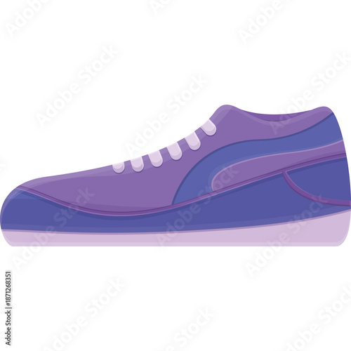 Purple and Blue Athletic Sneaker