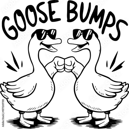 Goose Bumps svg, Funny Goose svg, Goose Lover Svg