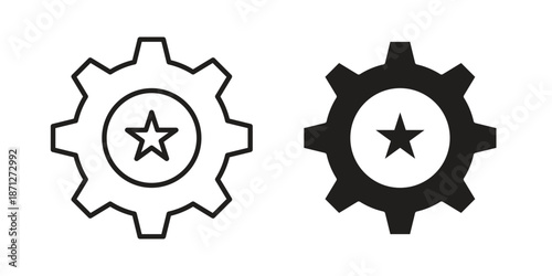 Potential icons symbol, logo illustration. Vector graphics set