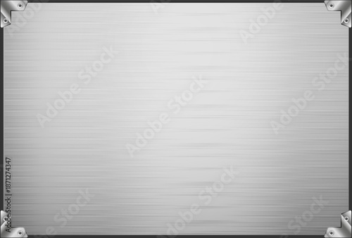 Steel metal board template design featuring a rugged, industrial texture for creative and industrial-themed projects.