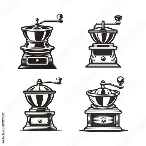 Vintage Manual Coffee Grinders Collection