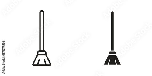 Sweeping icons symbol, logo illustration. Vector graphics set