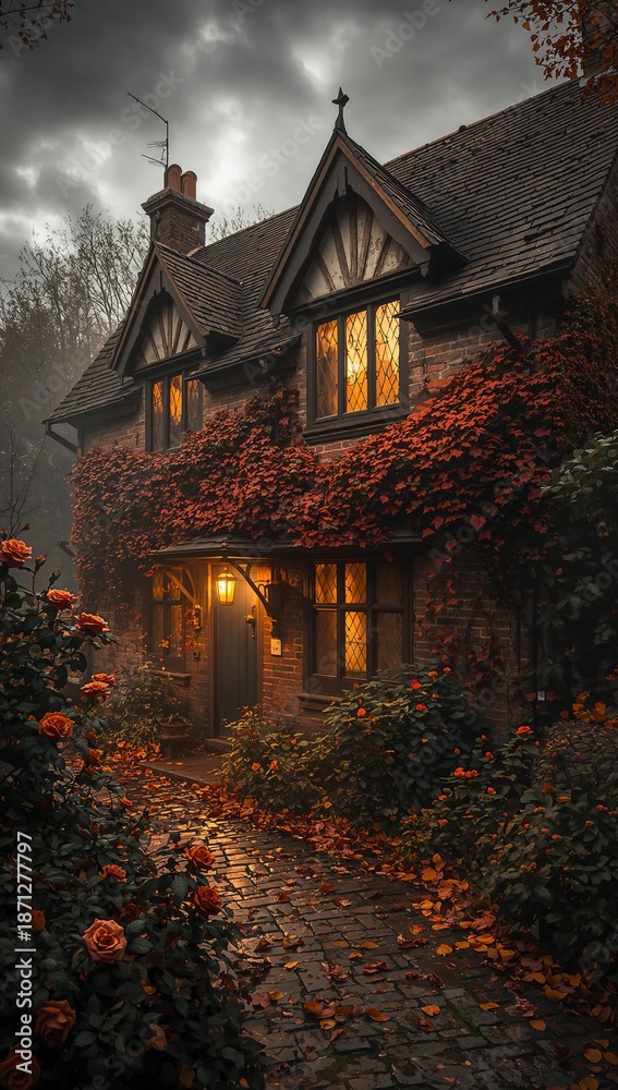Fototapeta premium An old English cottage
