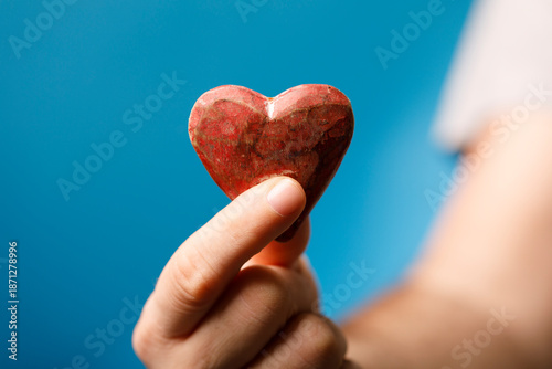 Close-up of a hand holding ...
