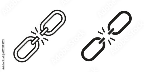 Weakness icons symbol, logo illustration. Vector graphics set