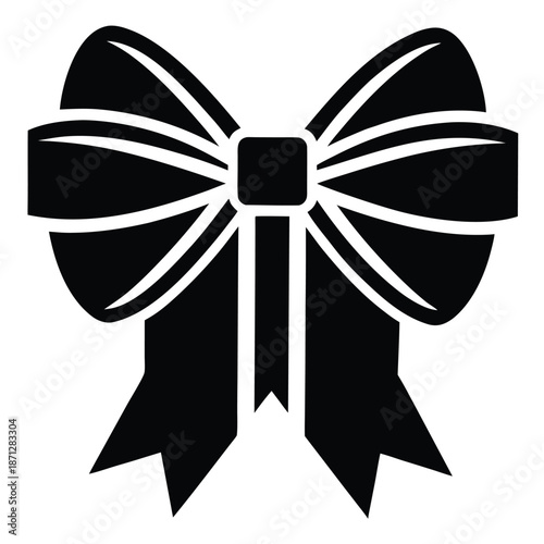 gift bow vector icon
