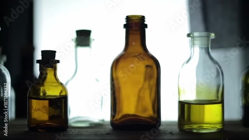 Wallpaper Mural Vintage Glass Bottles Collection Still Life Arrangement Torontodigital.ca