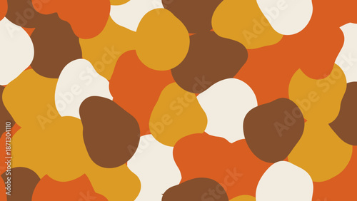 Colorful Abstract Shapes Pattern Design Element.