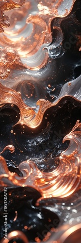 A stunning luminous abstract artwork