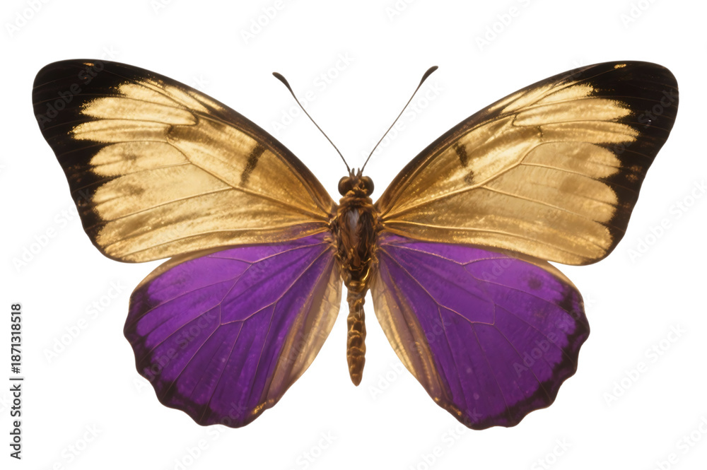 Fototapeta premium Butterfly With Purple Wings