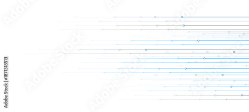 Abstract technology background. White circuit lines and connected dots on dark tech bg. Futuristic electronics concept.circuit board backgroundblank check mark on paper