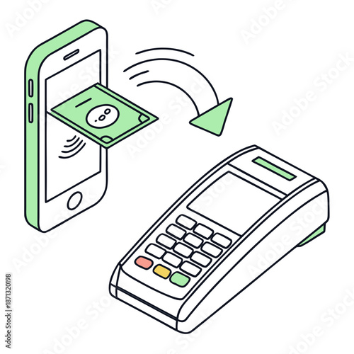 Wireless payment transaction between phone and terminal
