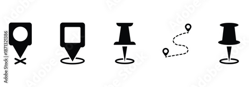 Map pin icon. location pin place marker. Location icon. Map marker pointer icon set. GPS location symbol collection. Modern map markers. Map pointers icon set. Location pin collection. 