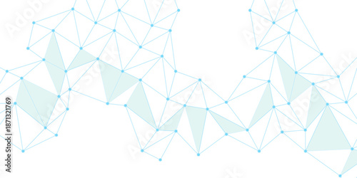 Structure molecule and communication. Scientific concept for your design. Global network connection and Digital technology. Futuristic grid artificial intelligence. abstract low poly plexus design 