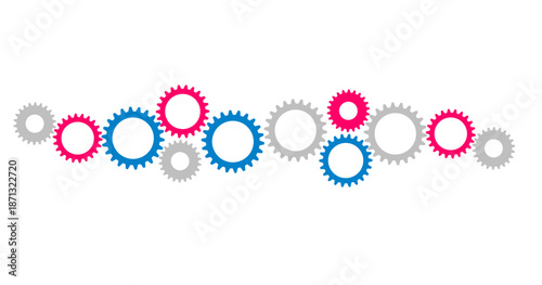  ingranaggi, macchina, strategia, processo, meccanismo,