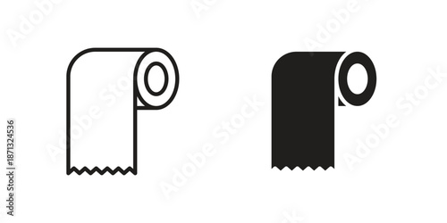 Toilet Paper icons Symbol, logo illustration. icon concept for web design