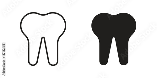 Tooth icons Symbol, logo illustration. icon concept for web design