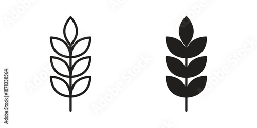 Wheat icons Symbol, logo illustration. icon concept for web design