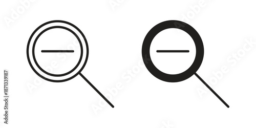 Zoom out icons Symbol, logo illustration. icon concept for web design